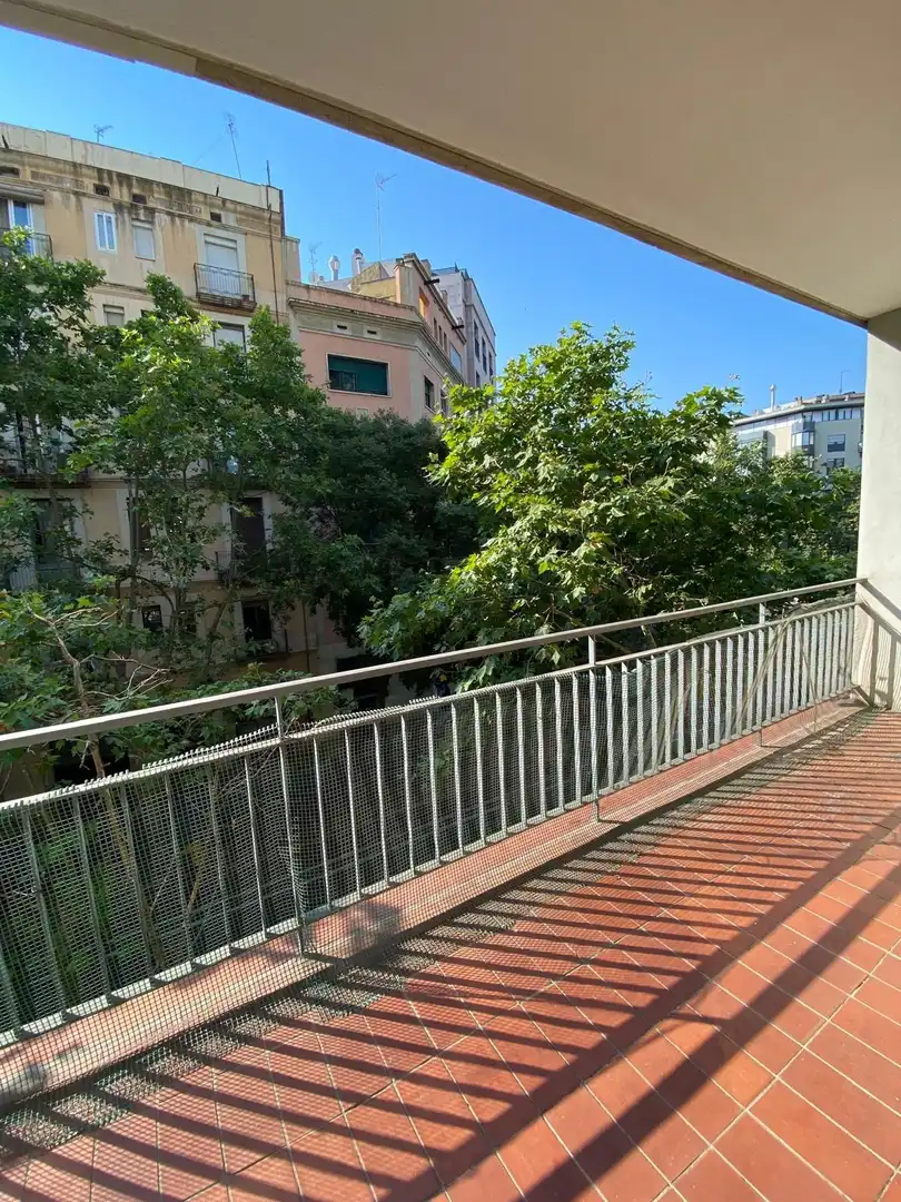 Terraza de Apartamento de alquiler en Barcelona con Aire acondicionado, Parquet y Balcón