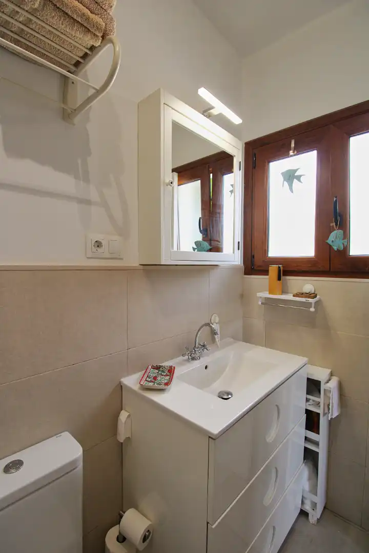 Baño de Finca rústica en venta en Mijas con Aire acondicionado, Calefacción y Jardín privado