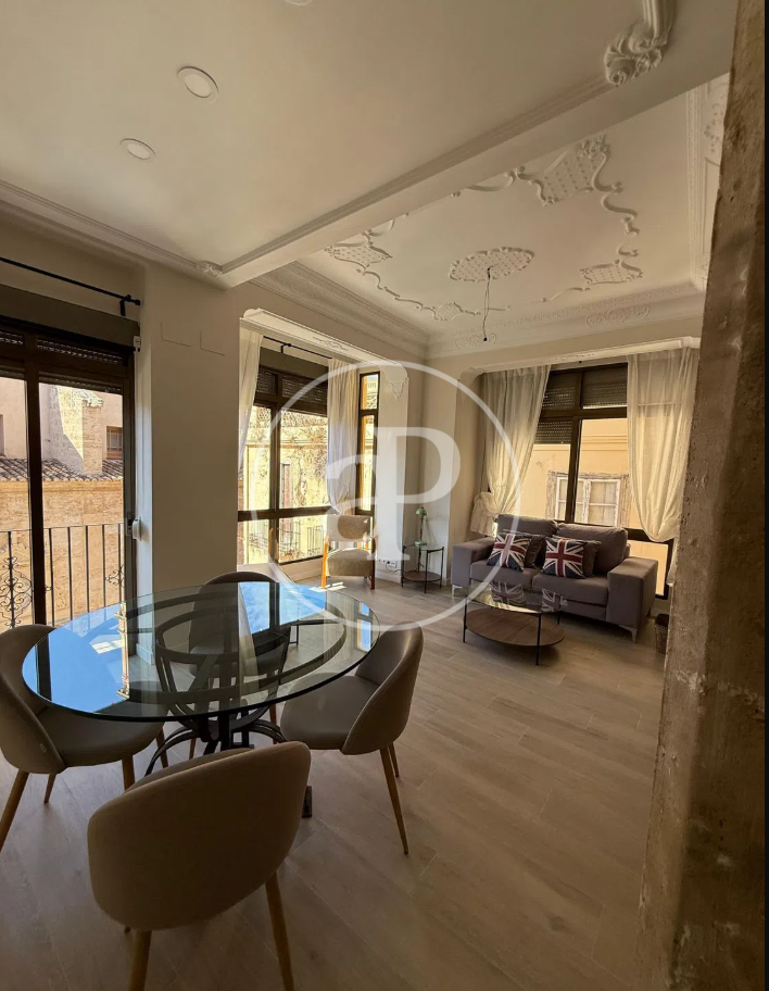 Living room of Flat to rent in  Valencia Capital  with Air Conditioner, Heating and Furnished