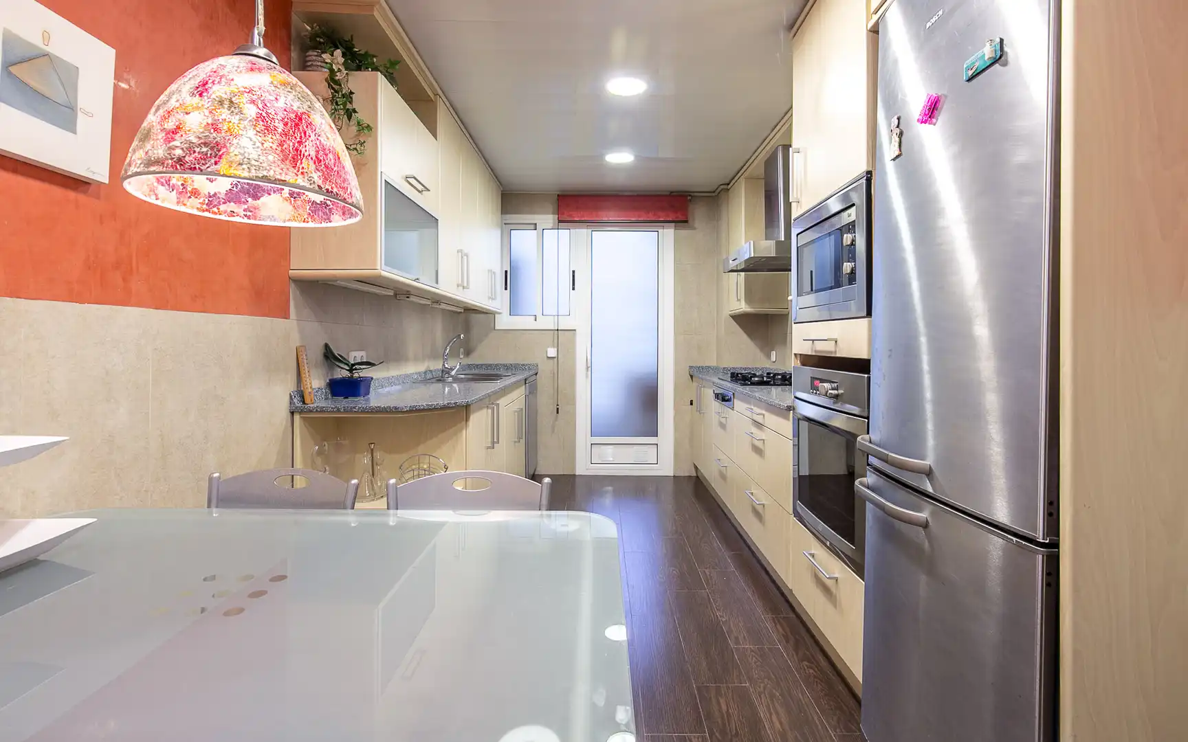 Kitchen of Flat for rent in Barcelona  with Air Conditioner, Heating and Terrace
