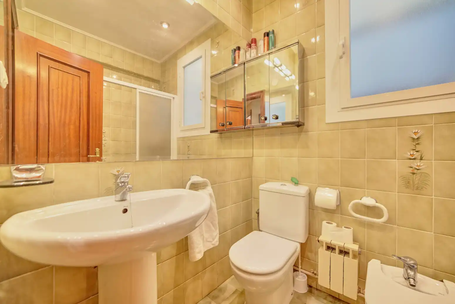 Baño de Ático en venta en Burlada / Burlata con Calefacción, Parquet y Terraza