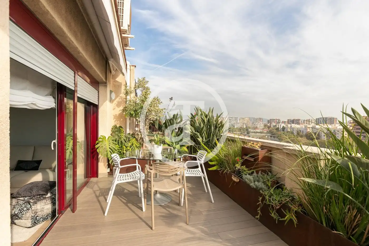 Terrassa de Àtic de lloguer en Barcelona amb Aire condicionat, Calefacció i Moblat