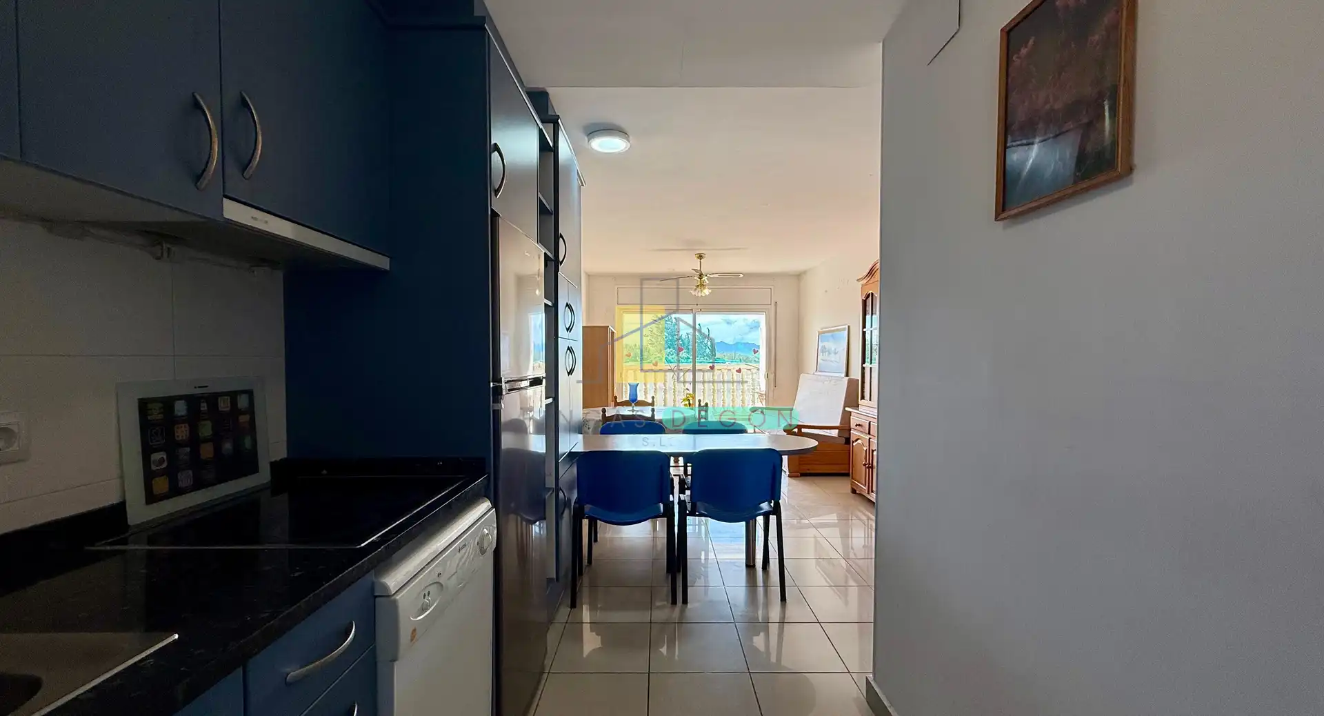 Cocina de Apartamento en venta en Empuriabrava con Calefacción, Terraza y Amueblado
