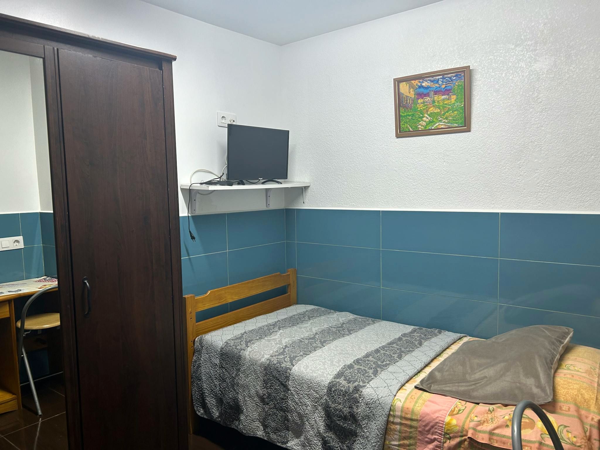 Bedroom of Flat to rent in  Barcelona Capital  with Air Conditioner, Heating and Washing machine