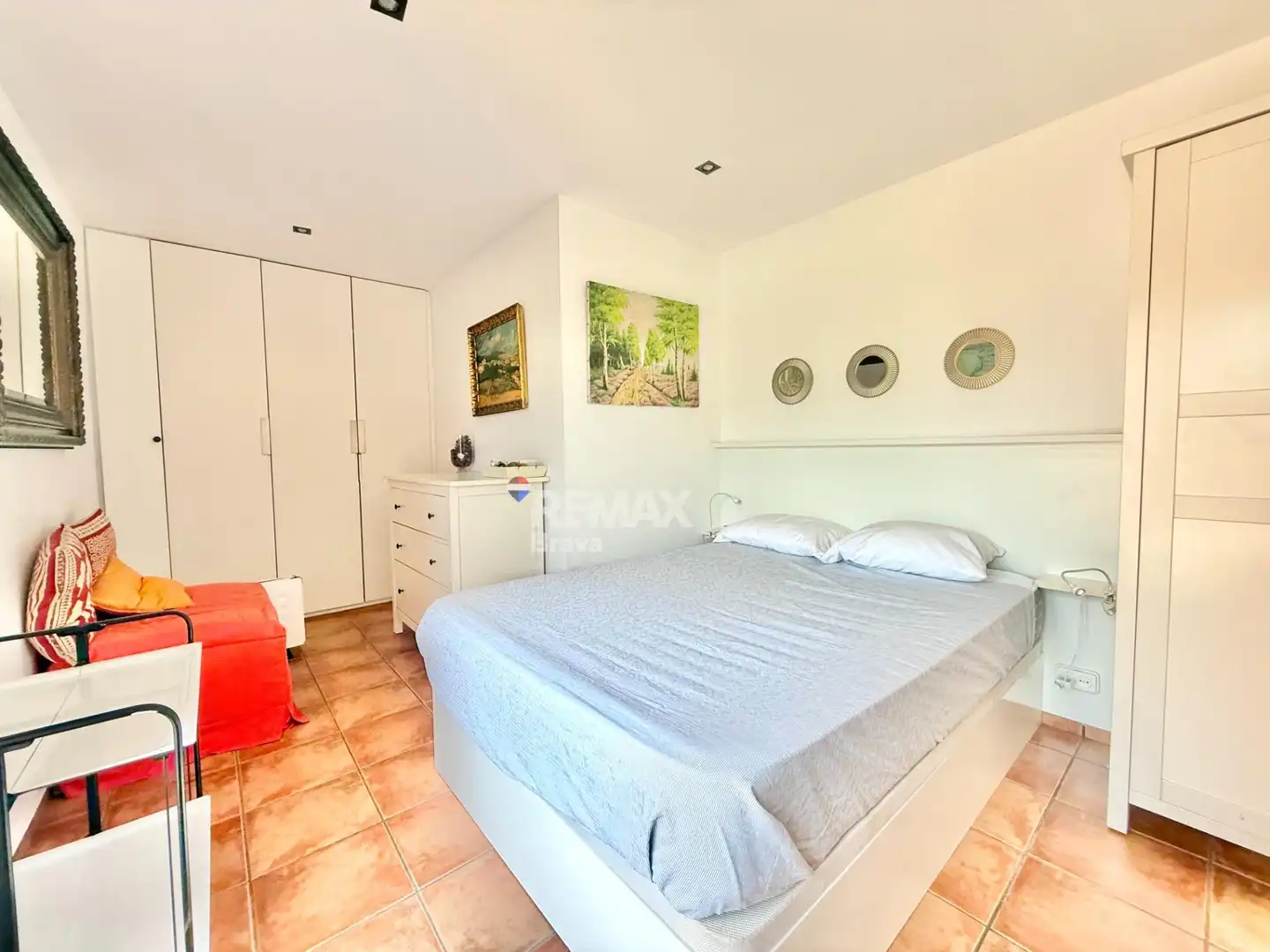 Dormitori de Apartament en venda en Tossa de Mar amb Jardí privat, Balcó i Piscina comunitària