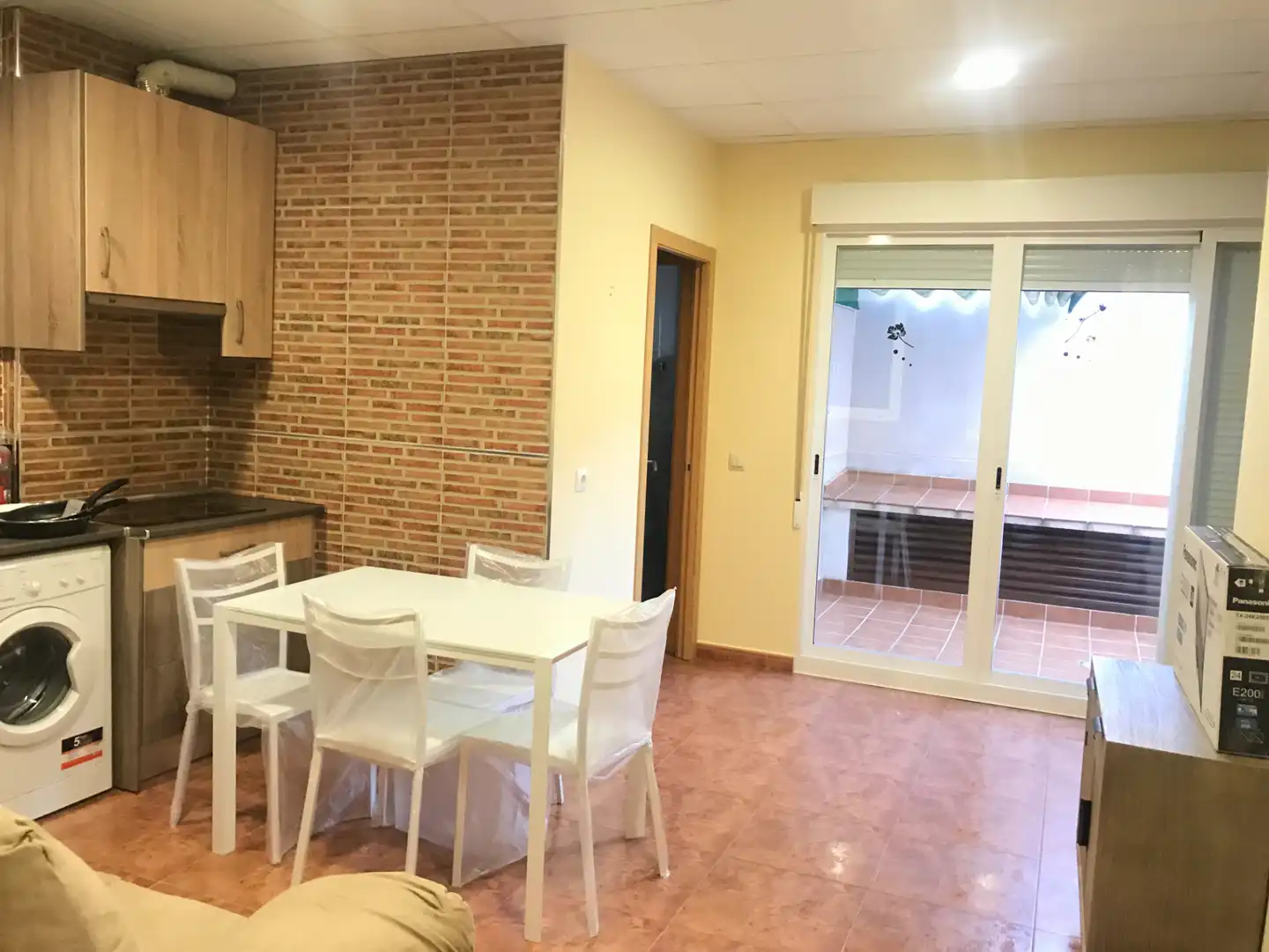 Cuina de Apartament de lloguer en Ciudad Real amb Moblat