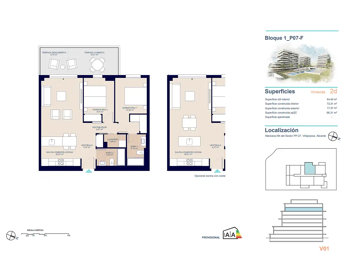 Apartamento con terraza en venta en Platja de Torres, imagen 18