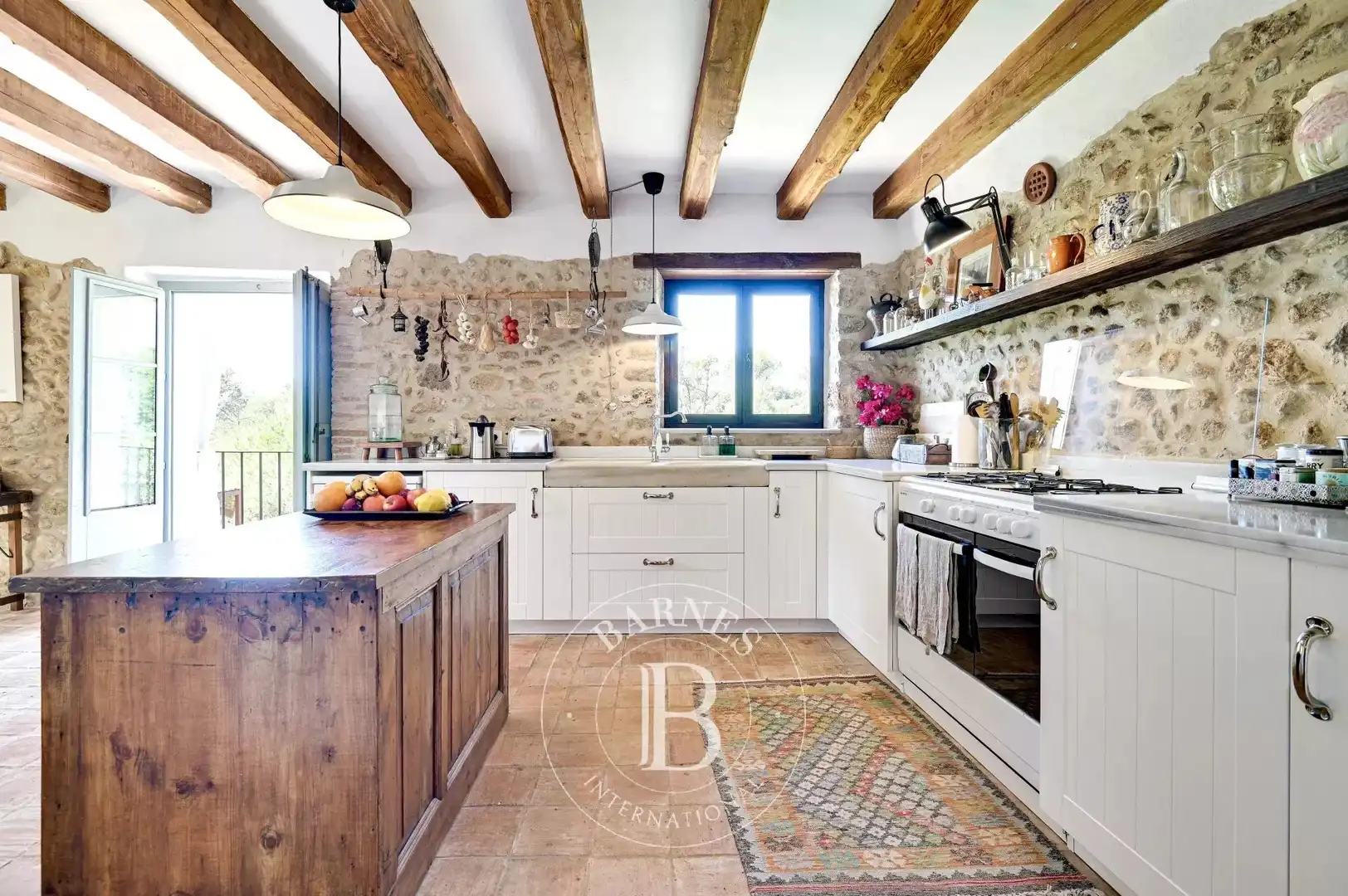 Cocina de Finca rústica en venta en Esponellà con Calefacción, Piscina y Amueblado
