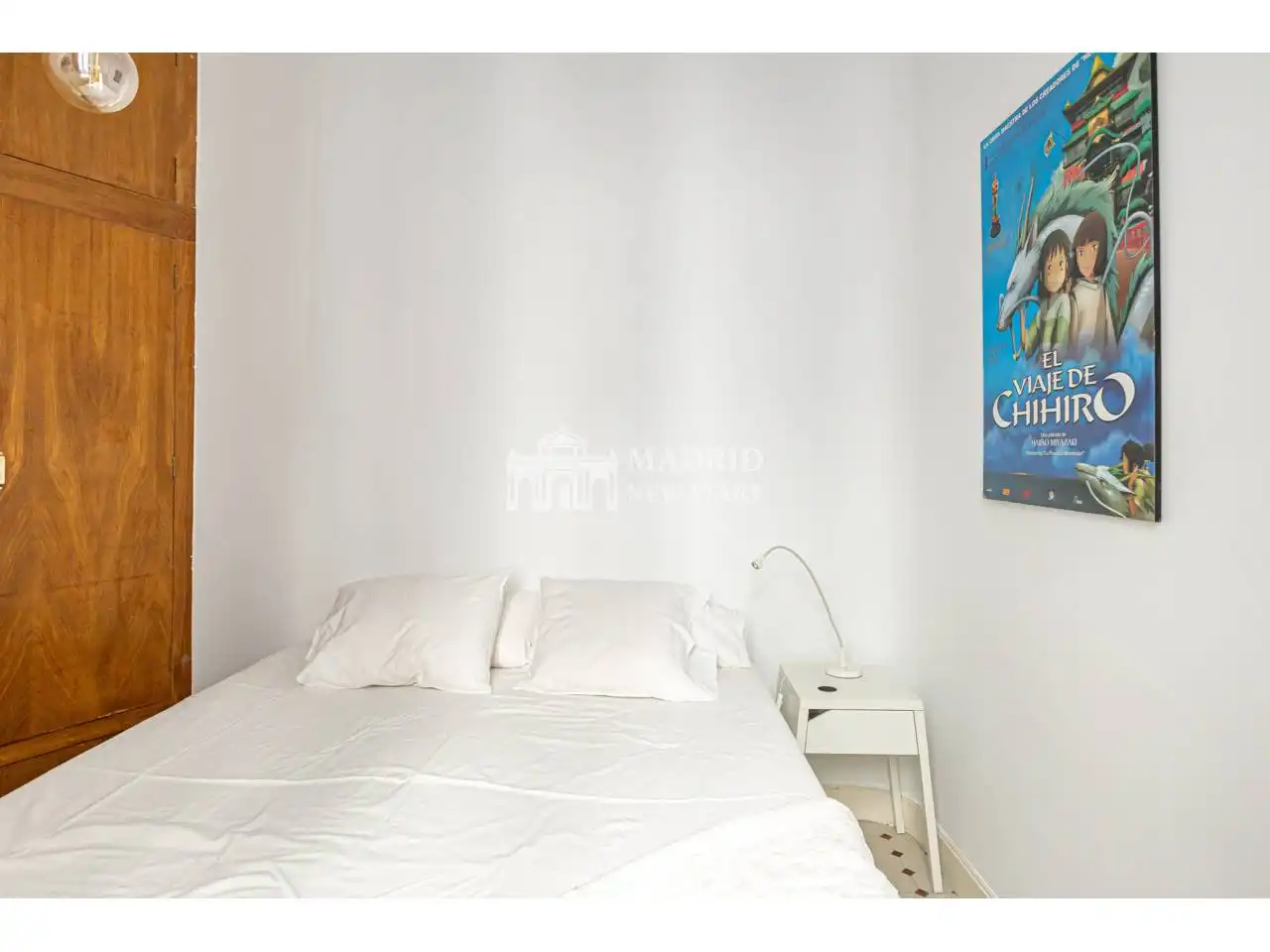 Bedroom of Flat for rent in Madrid  with Air Conditioner, Heating and Parquet flooring
