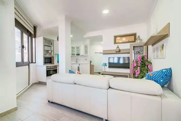 Living room of Flat for rent in Las Palmas de Gran Canaria  with Furnished, Oven and Washing machine