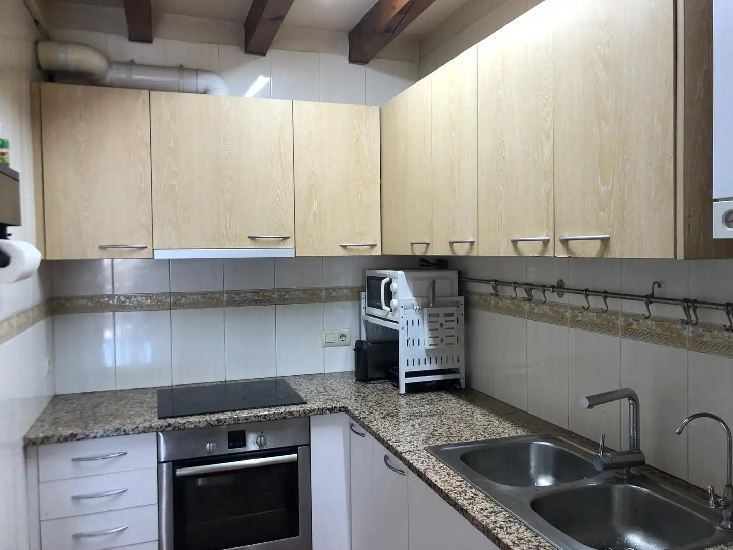 Küche von Maisonette zur Miete in Olot mit Heizung und Terrasse