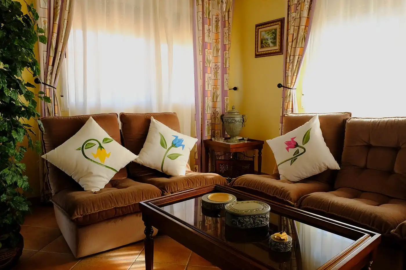 Sala d'estar de Casa o xalet en venda en Orihuela amb Aire condicionat, Jardí privat i Terrassa