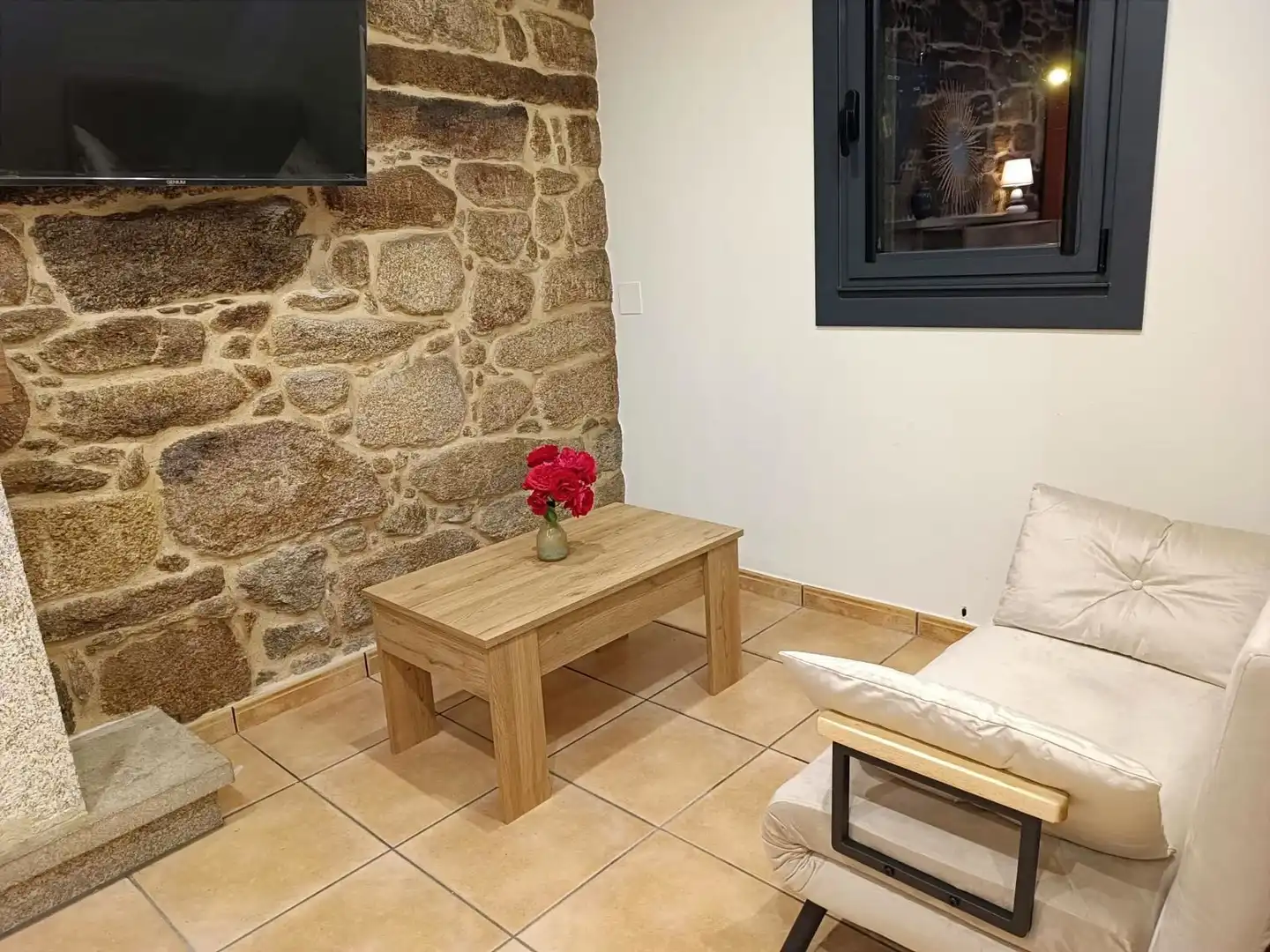Living room of Houses for rent in Cangas   with Heating, Furnished and TV
