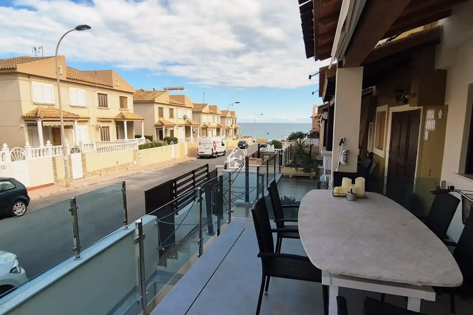 Terrace of Single-family semi-detached for rent in Torrevieja  with Air Conditioner, Private garden and Terrace