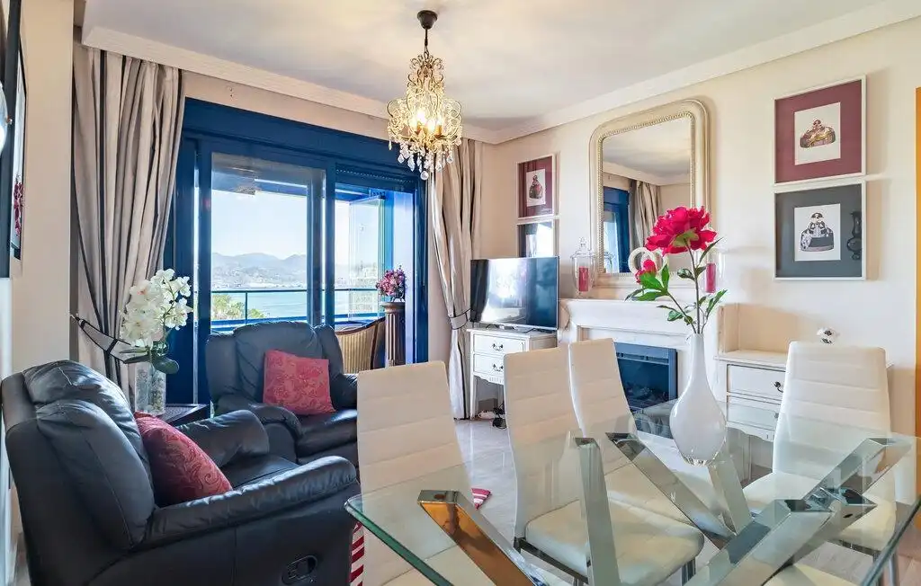 Wohnzimmer von Wohnung zur Miete in Málaga mit Klimaanlage, Terrasse und Möbliert