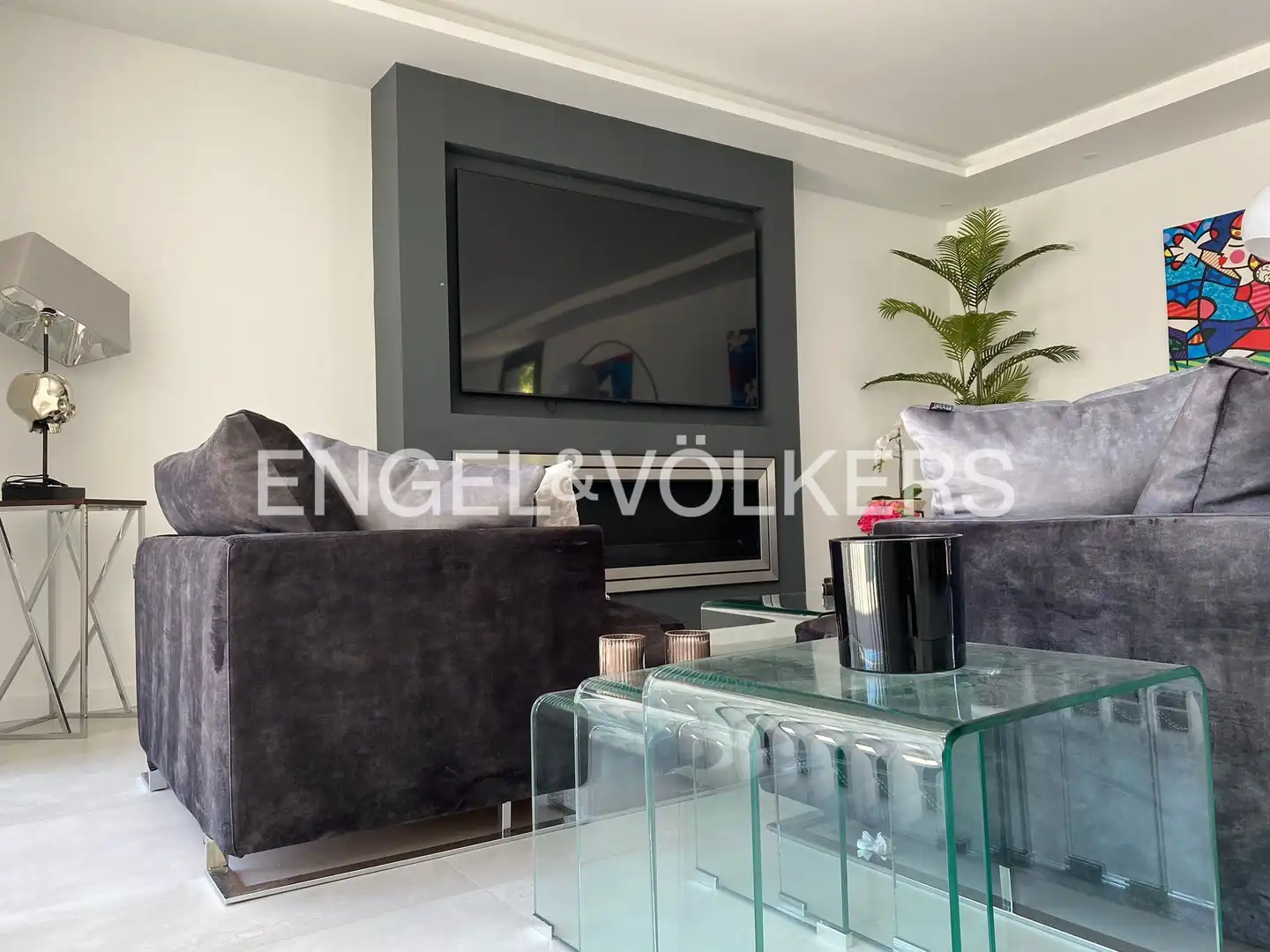 Sala d'estar de Casa o xalet de lloguer en Valdemorillo amb Aire condicionat, Calefacció i Jardí privat