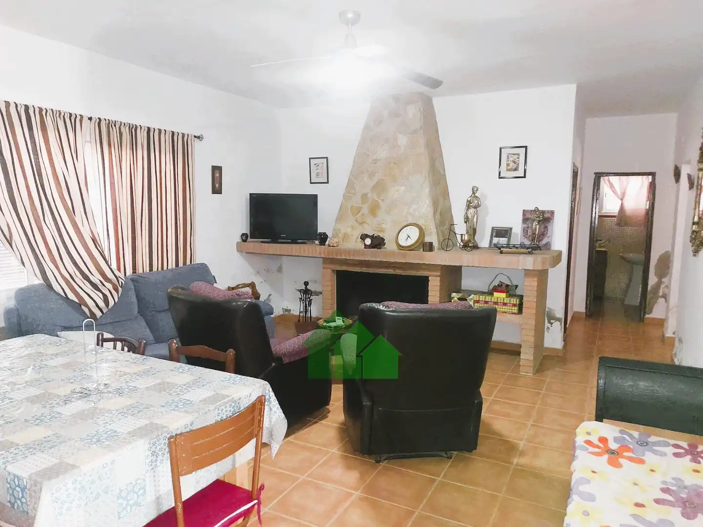 Sala de estar de Casa o chalet de alquiler en Valdelacalzada con Aire acondicionado, Trastero y Piscina