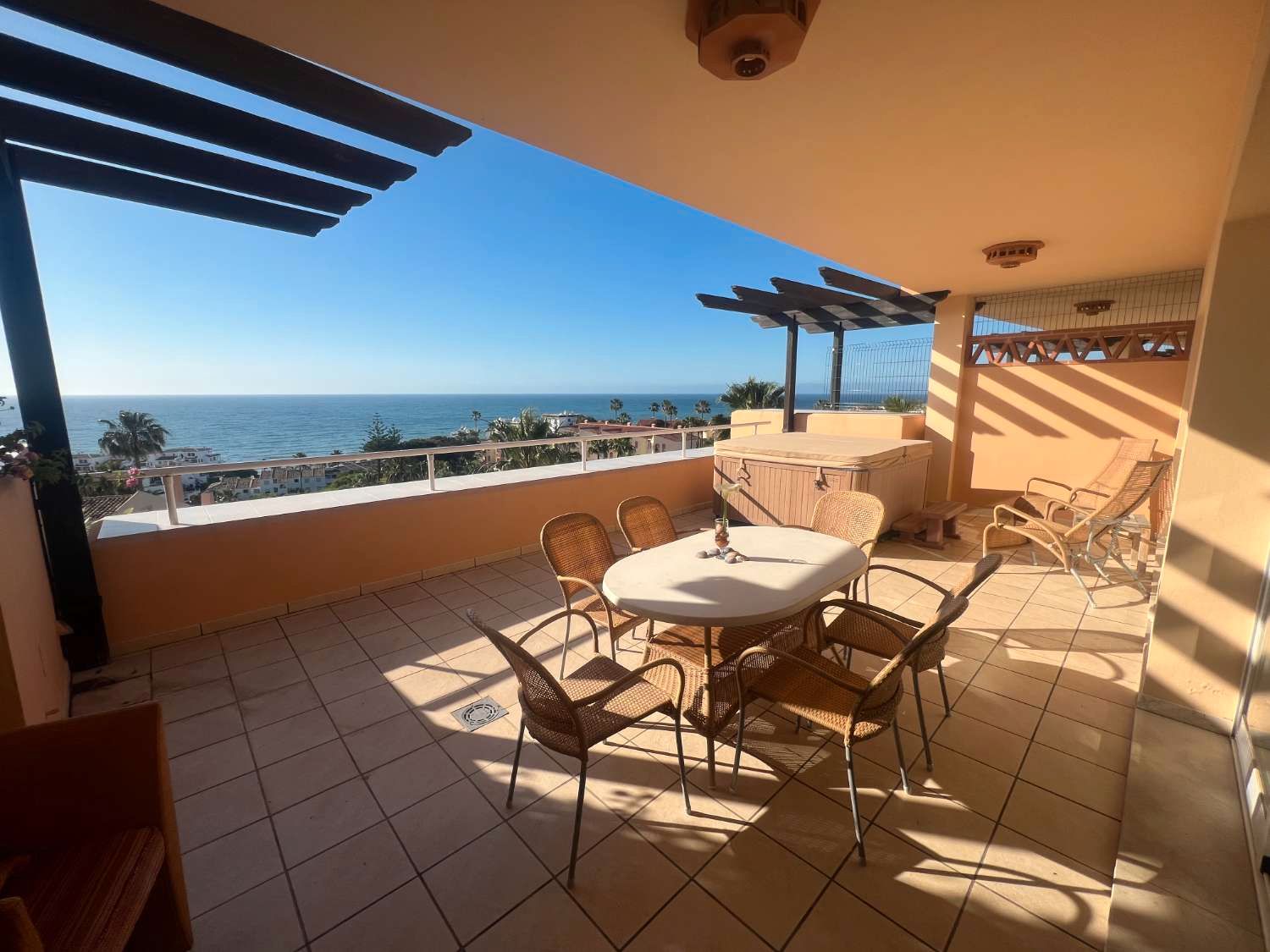 Terrace of Flat for sale in Mijas  with Air Conditioner, Terrace and Swimming Pool