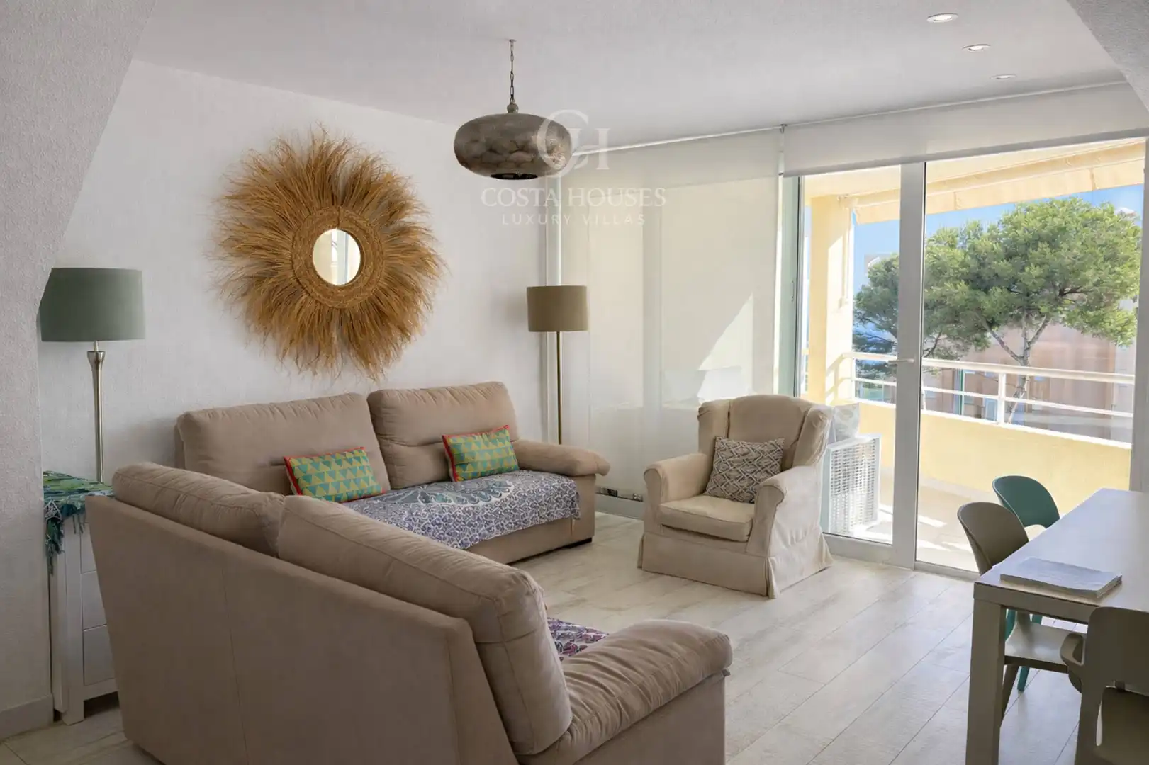 Living room of Apartments for sale in Jávea / Xàbia  with Air Conditioner, Private garden and Terrace