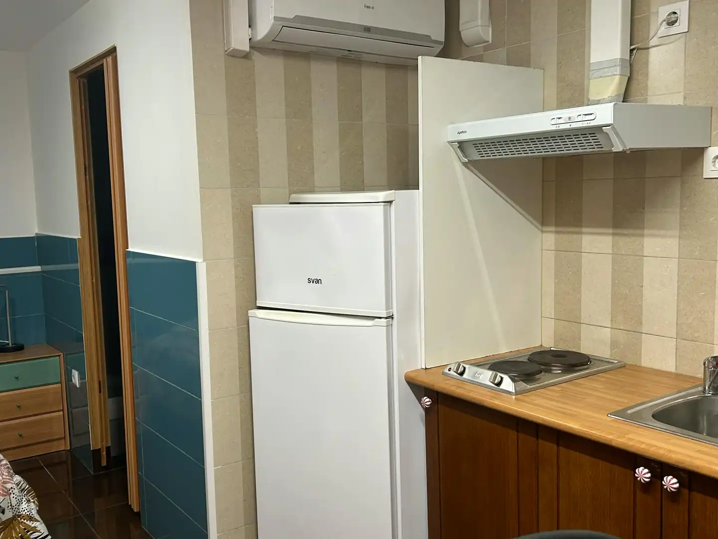 Cocina de Piso de alquiler en Barcelona con Aire acondicionado, Calefacción y Lavadora