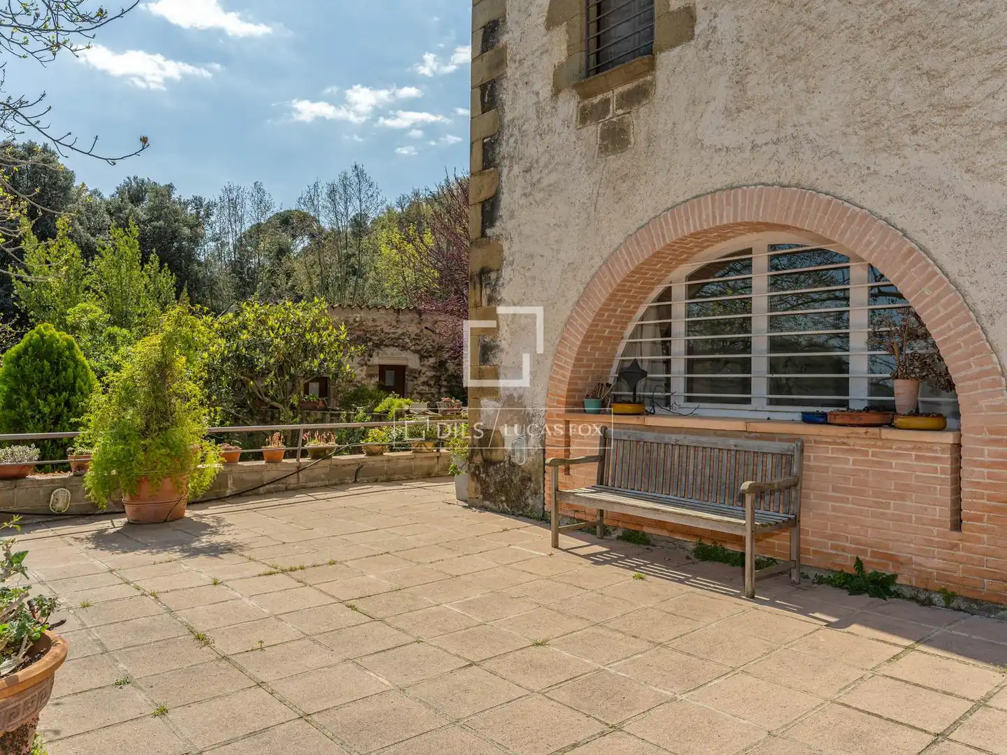 Terrace of Country homes for sale in Anglès  with Air Conditioner, Private garden and Terrace