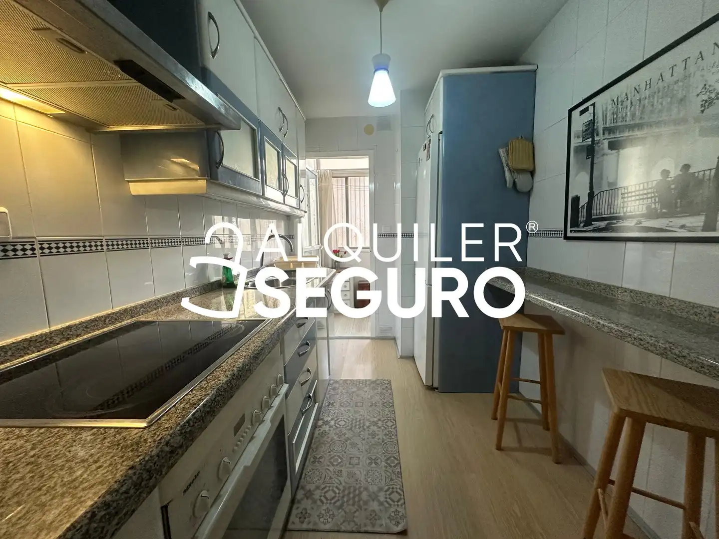 Küche von Wohnung zur Miete in Málaga mit Klimaanlage und Möbliert