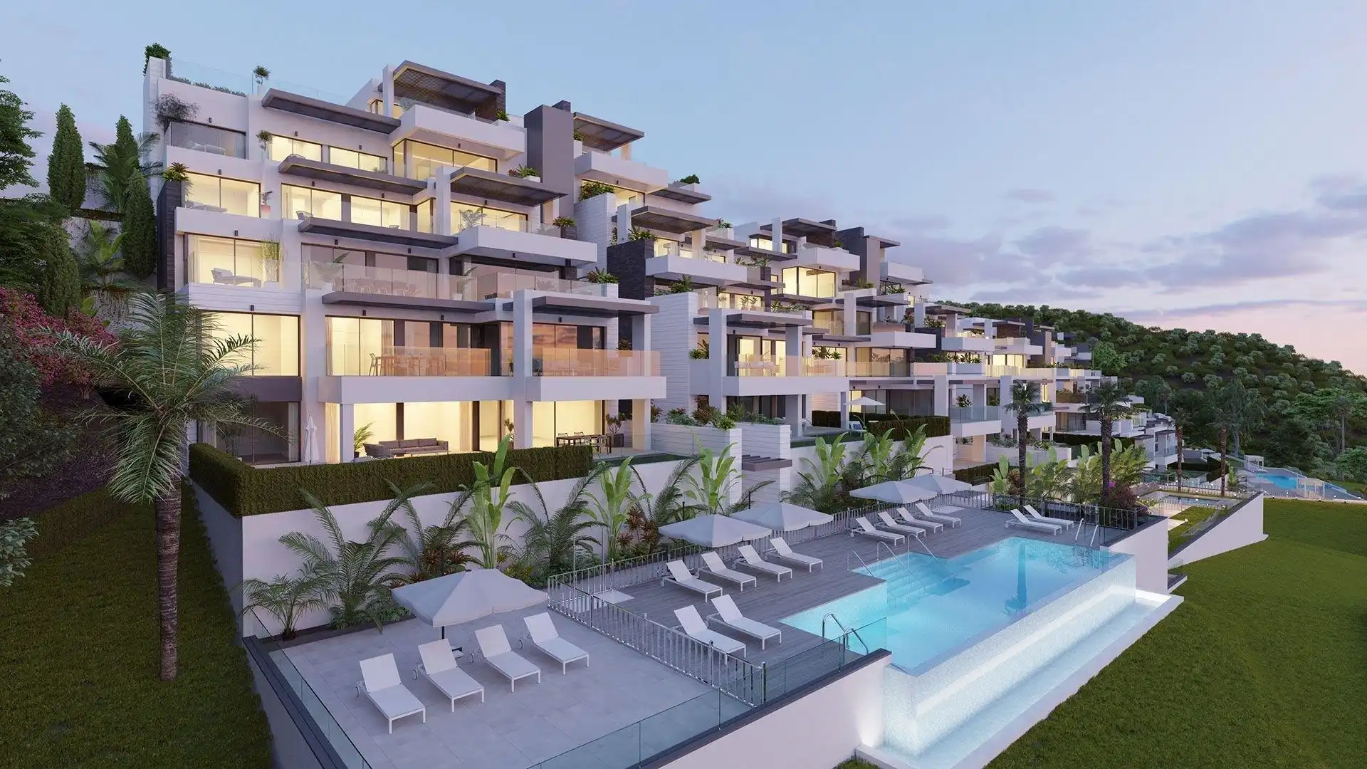 Vista exterior de Apartamento en venta en Benahavís con Aire acondicionado, Calefacción y Jardín privado