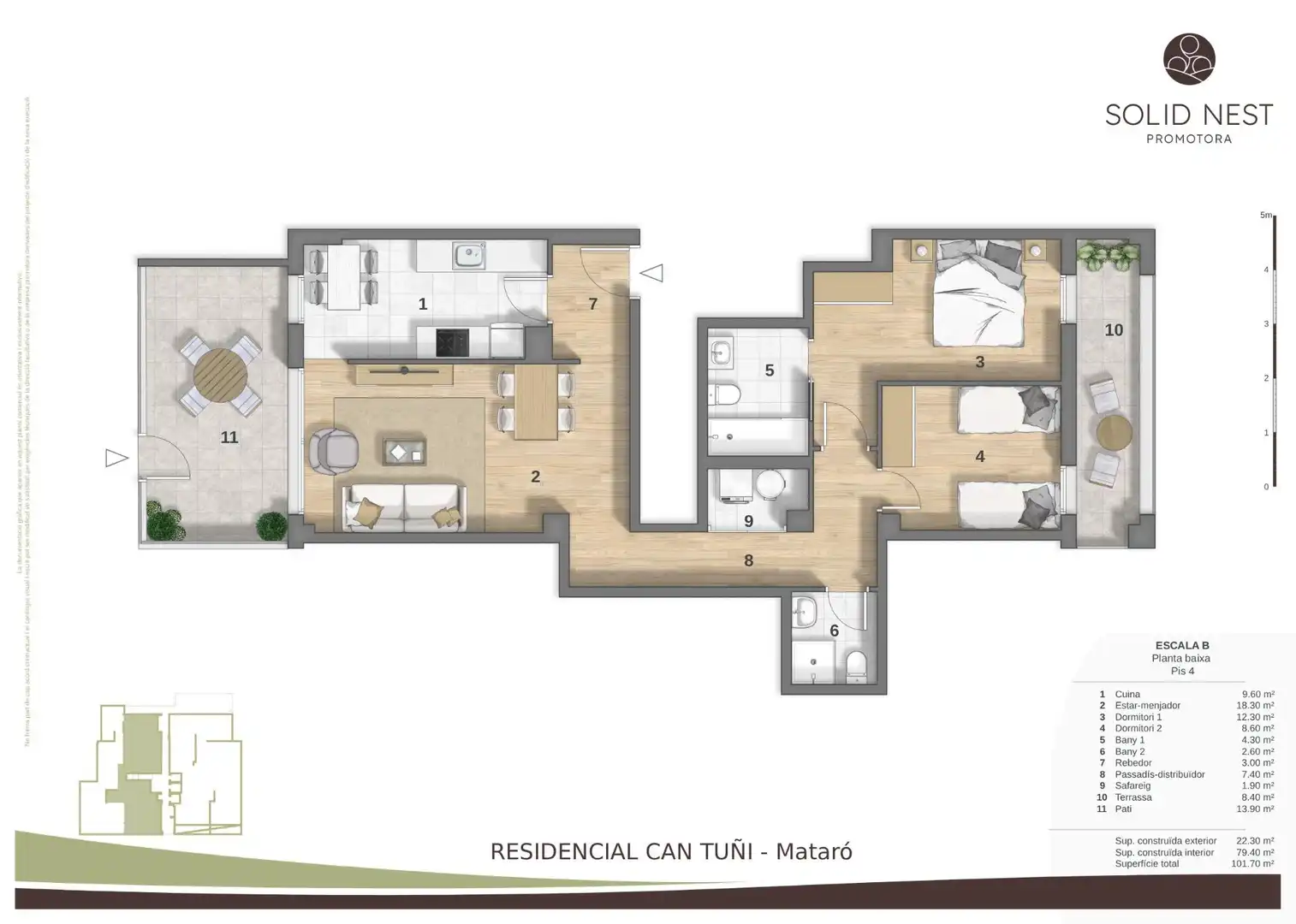 Planta baixa en venda en Mataró amb Aire condicionat, Calefacció i Parquet