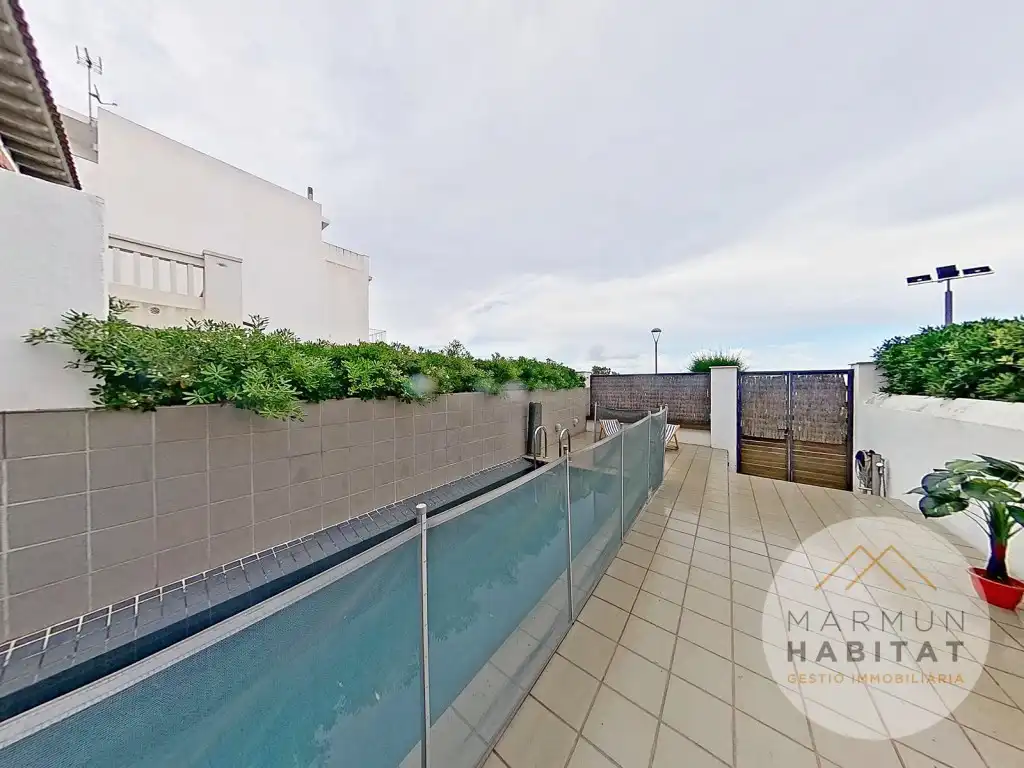 Terraza de Casa o chalet de alquiler en Caldes d'Estrac con Terraza, Piscina y Amueblado
