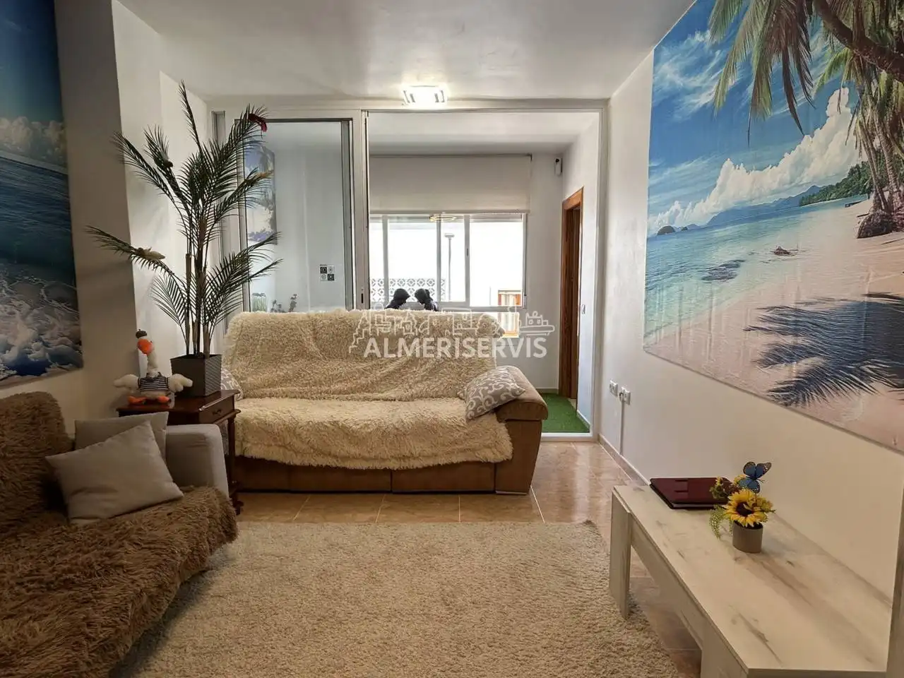 Sala de estar de Piso en venta en Roquetas de Mar