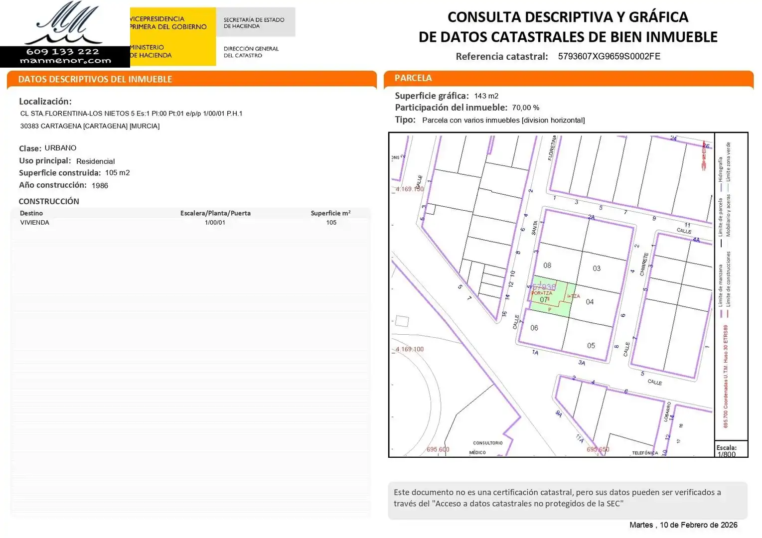 Exterior view of Ground floor for sale in Cartagena