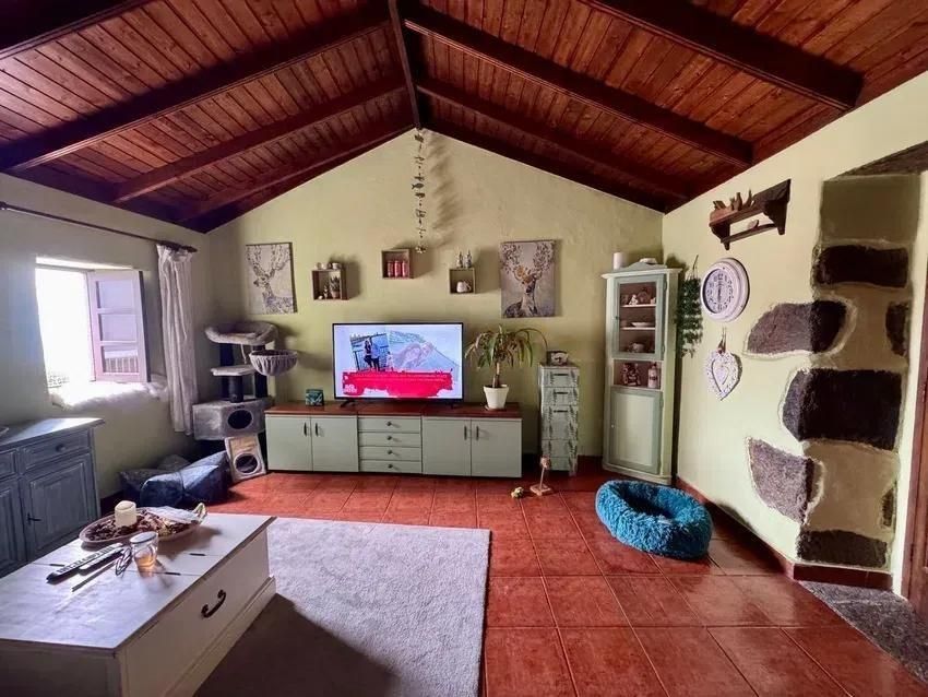 Sala d'estar de Casa o xalet en venda en La Guancha amb Jardí privat, Terrassa i Traster