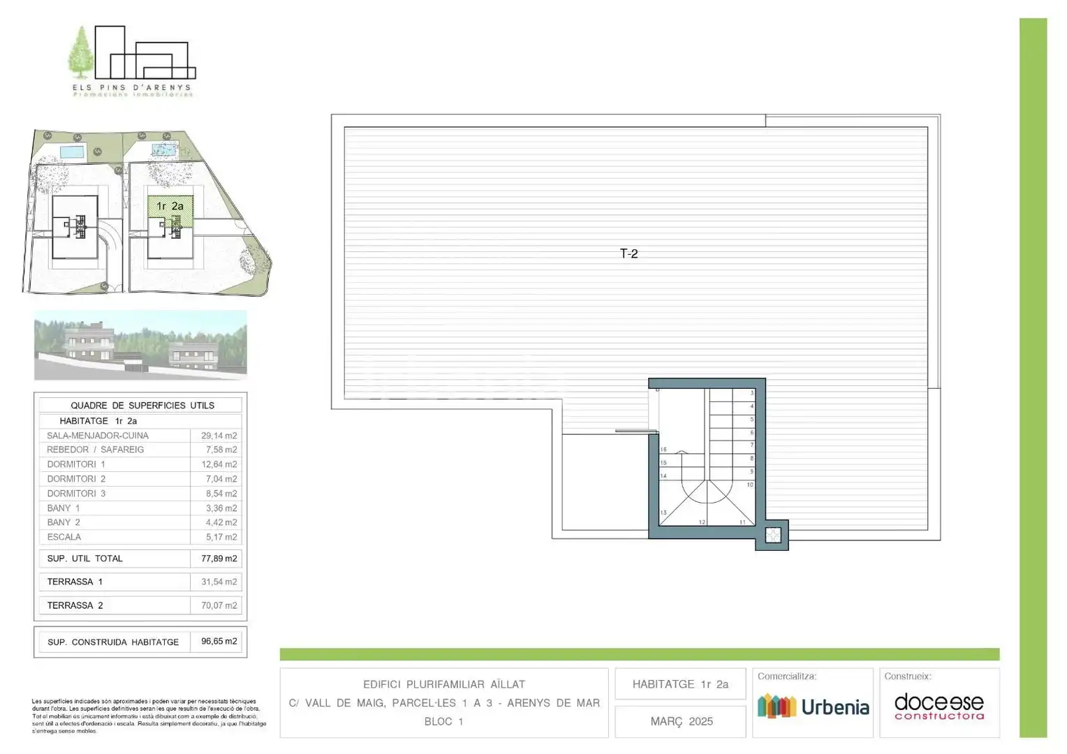 Attic for sale in Arenys de Mar  with Air Conditioner, Heating and Terrace