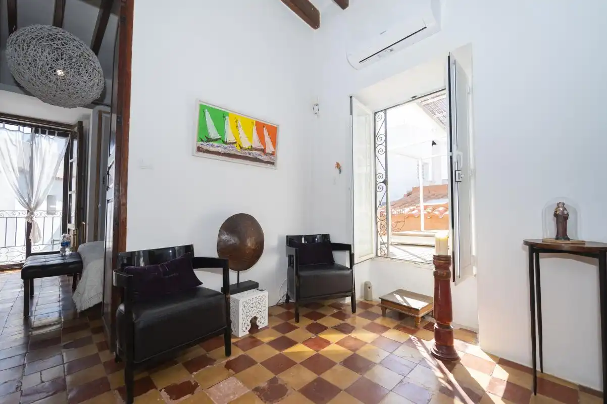 Living room of Flat for sale in Eivissa  with Air Conditioner, Heating and Terrace