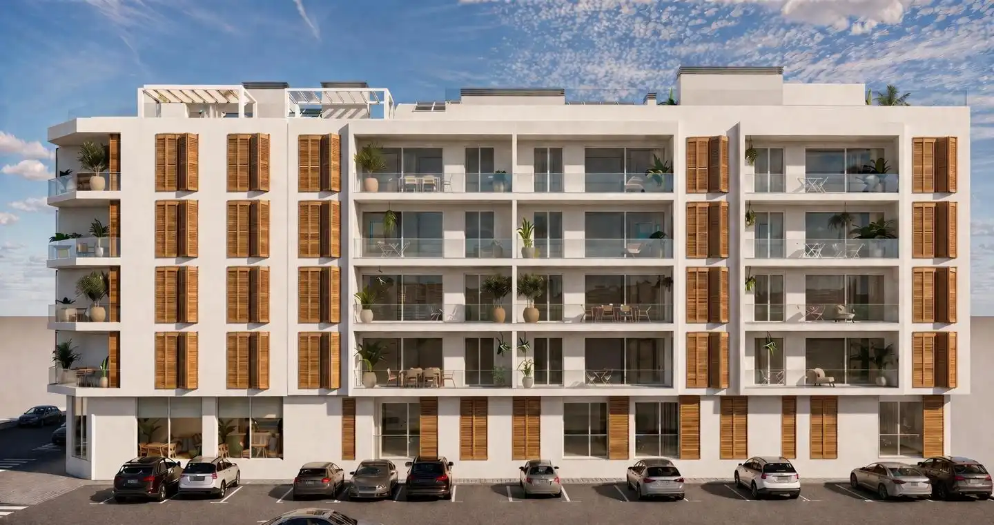 Vista exterior de Planta baja en venta en San Pedro del Pinatar con Aire acondicionado, Terraza y Amueblado