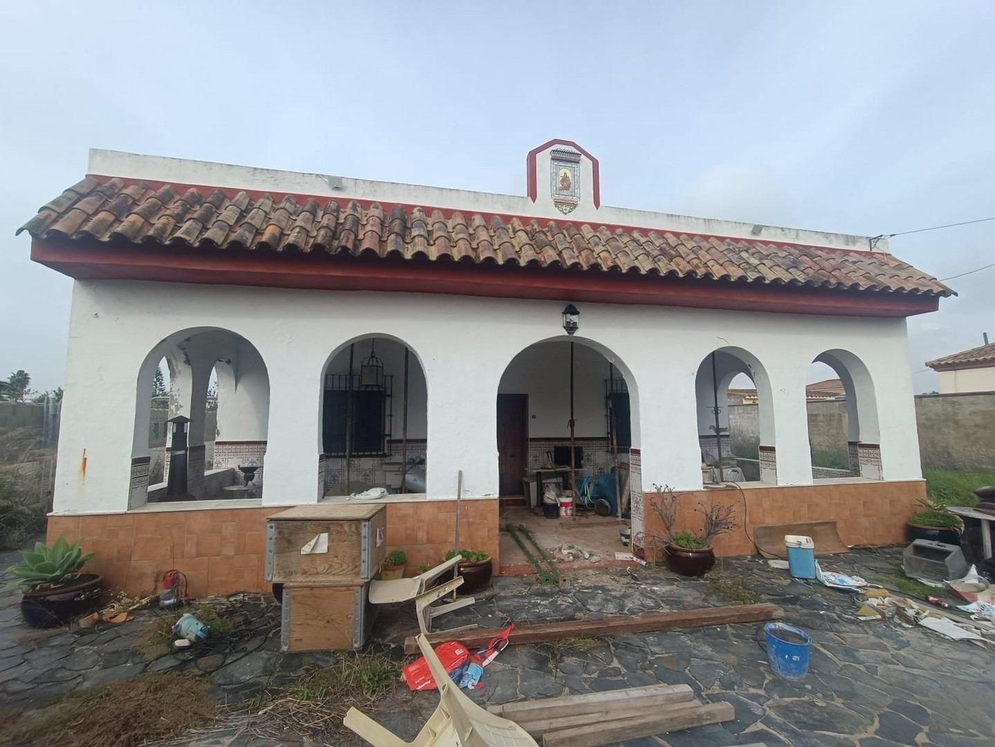 Vista exterior de Casa o chalet en venta en El Puerto de Santa María con Piscina