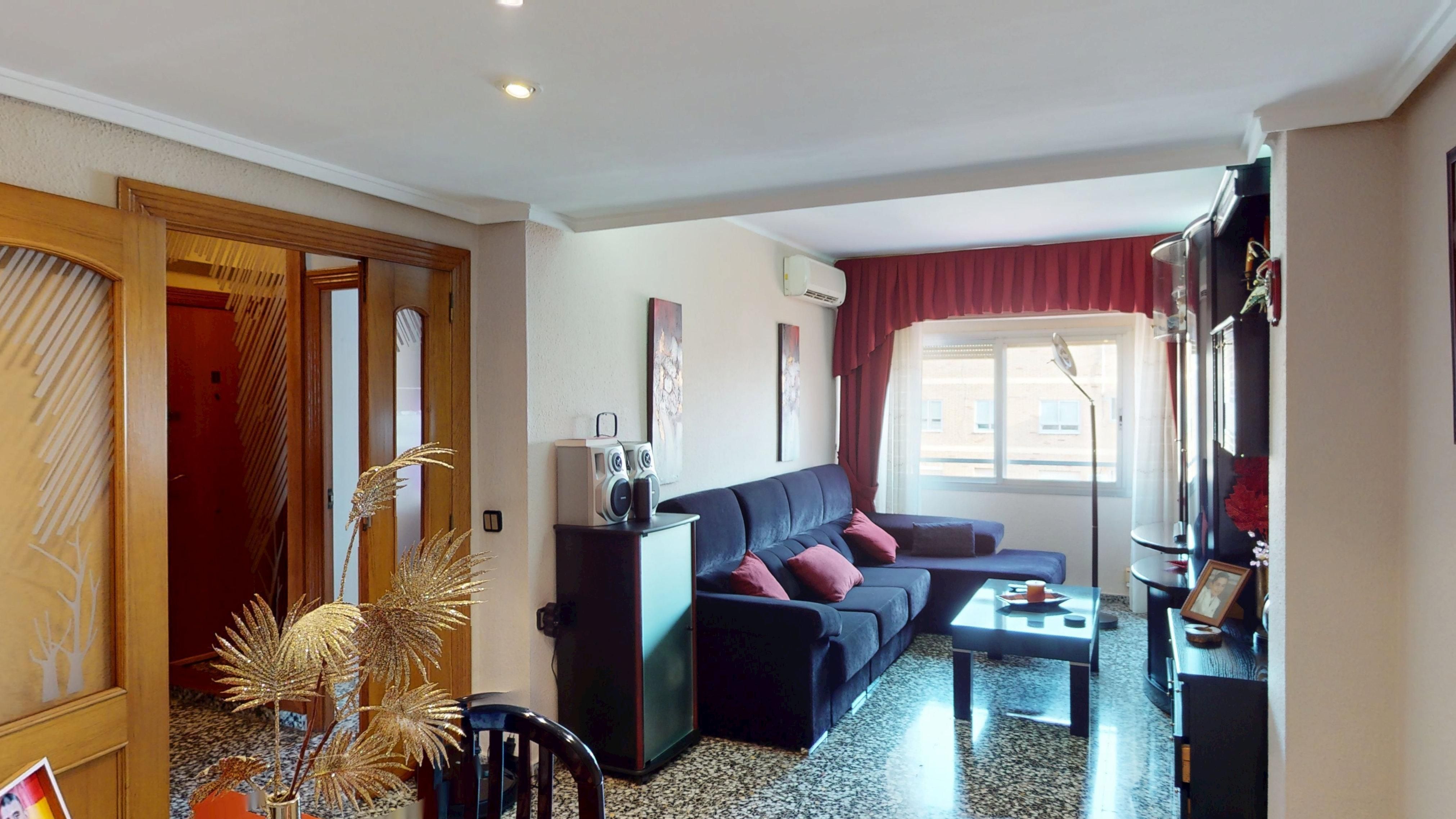 Living room of Flat for sale in  Valencia Capital