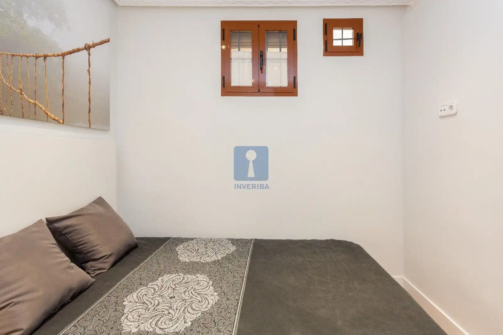 Schlafzimmer von Wohnung zur Miete in Madrid mit Klimaanlage, Heizung und Möbliert