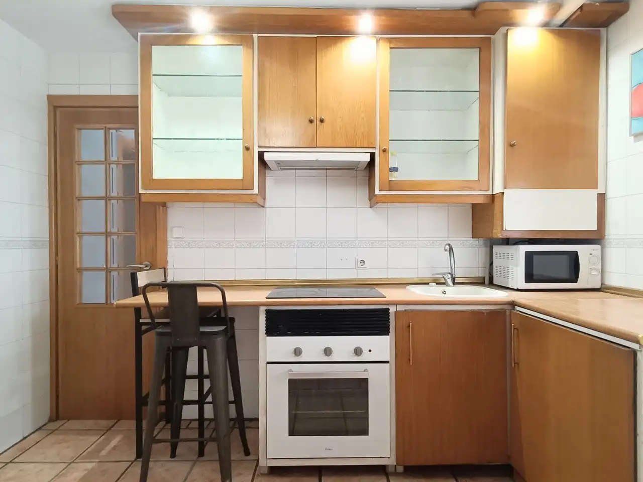 Kitchen of Flat for rent in Madrid  with Heating, Parquet flooring and Terrace