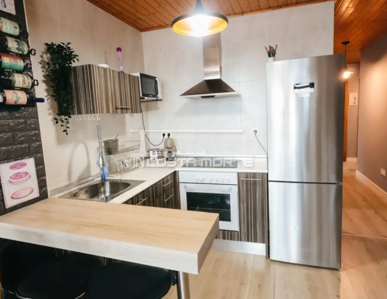 Cocina de Ático de alquiler en Fisterra con Amueblado