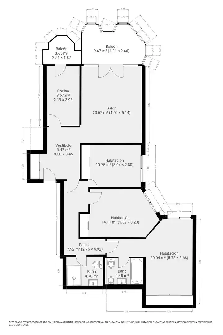 Flat for sale in 2º Ensanche