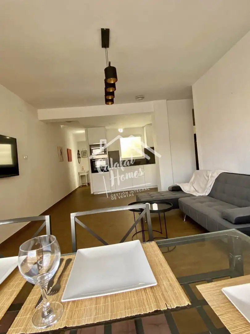 Wohnzimmer von Wohnung zum Verkauf in L'Ametlla de Mar  mit Klimaanlage und Mikrowelle