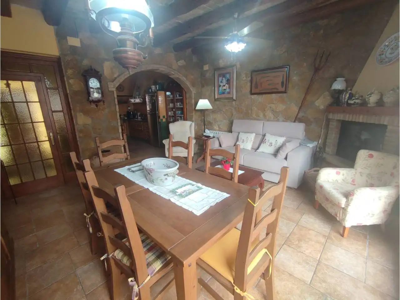 Dining room of Houses for sale in Torrelavit  with Heating and Furnished