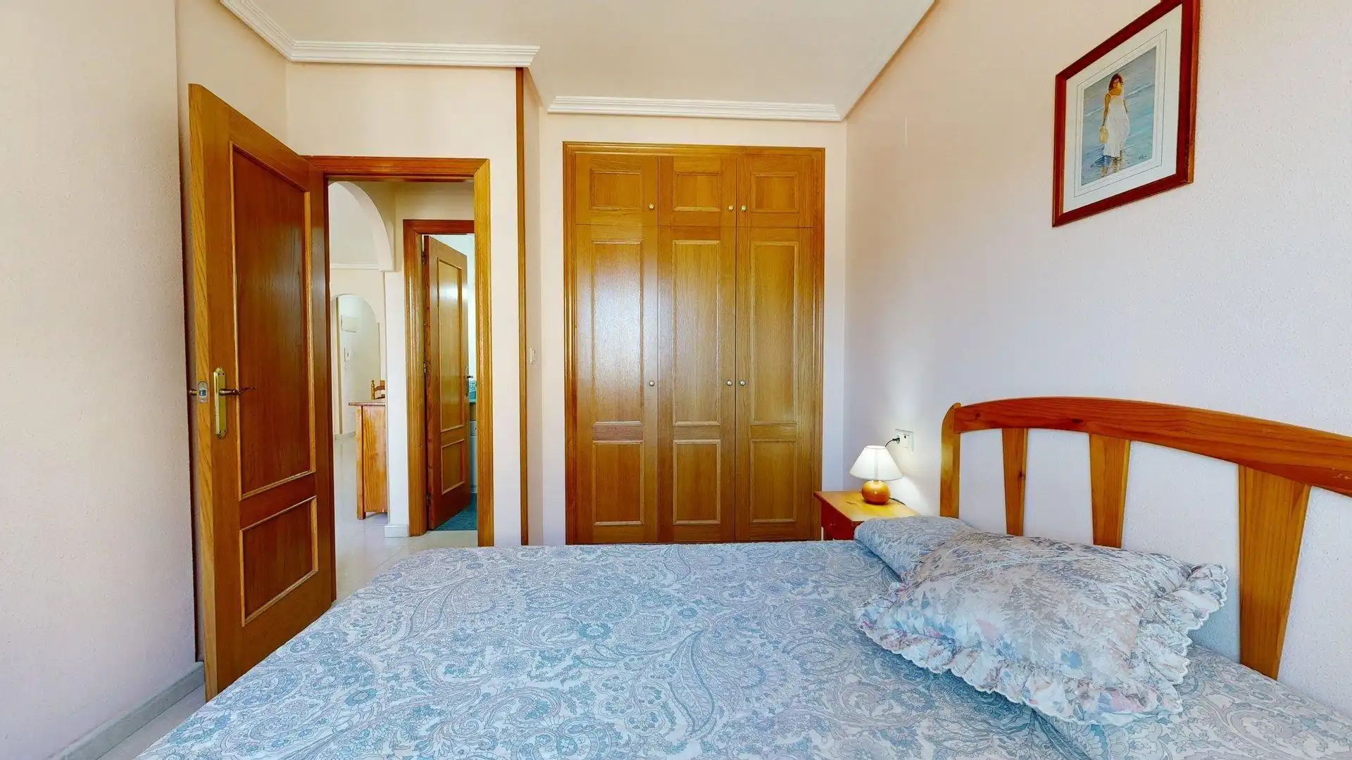 Dormitori de Apartament en venda en Elche / Elx amb Aire condicionat, Terrassa i Moblat