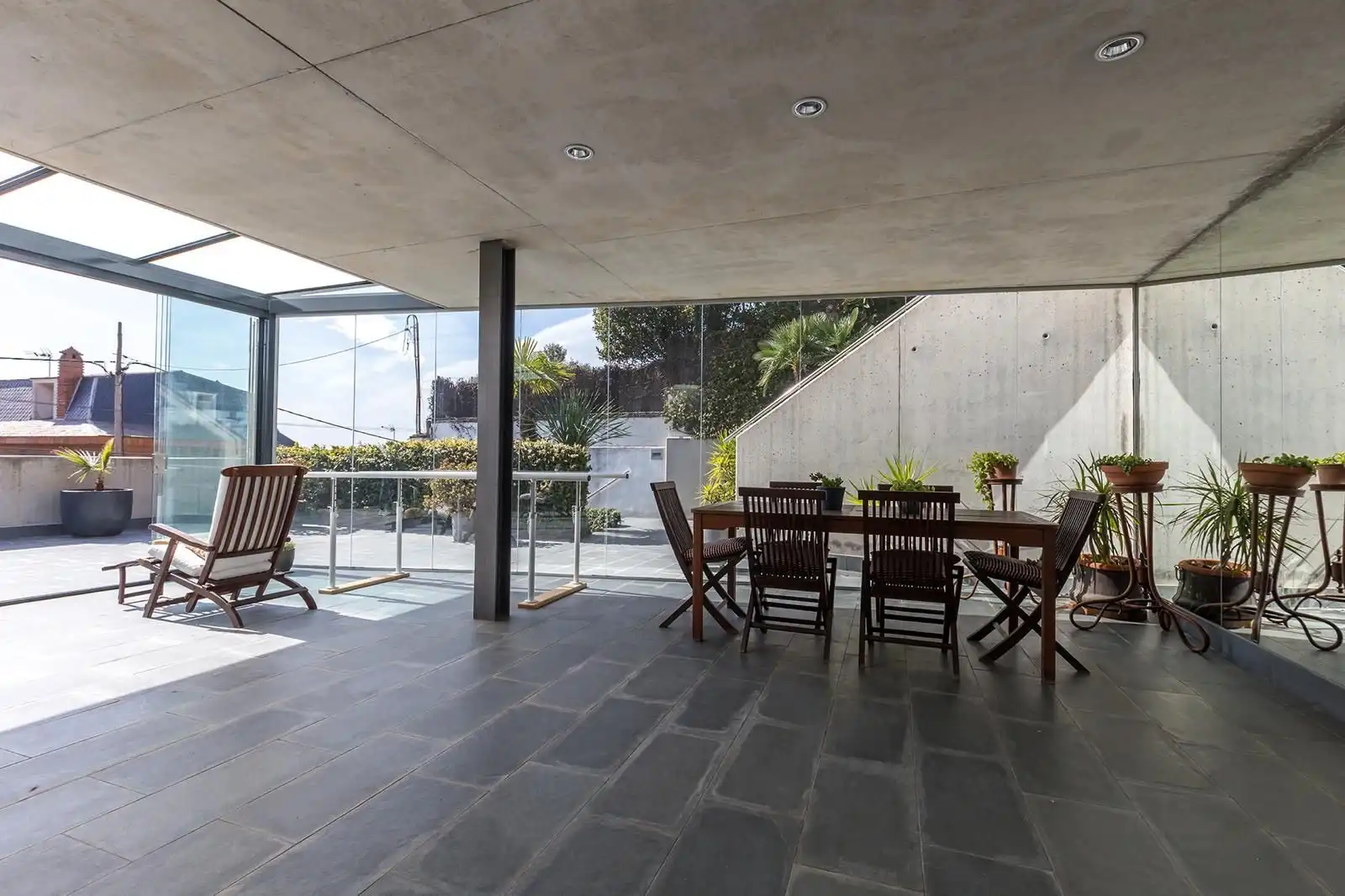 Terraza de Casa o chalet de alquiler en Sant Just Desvern con Aire acondicionado, Calefacción y Jardín privado