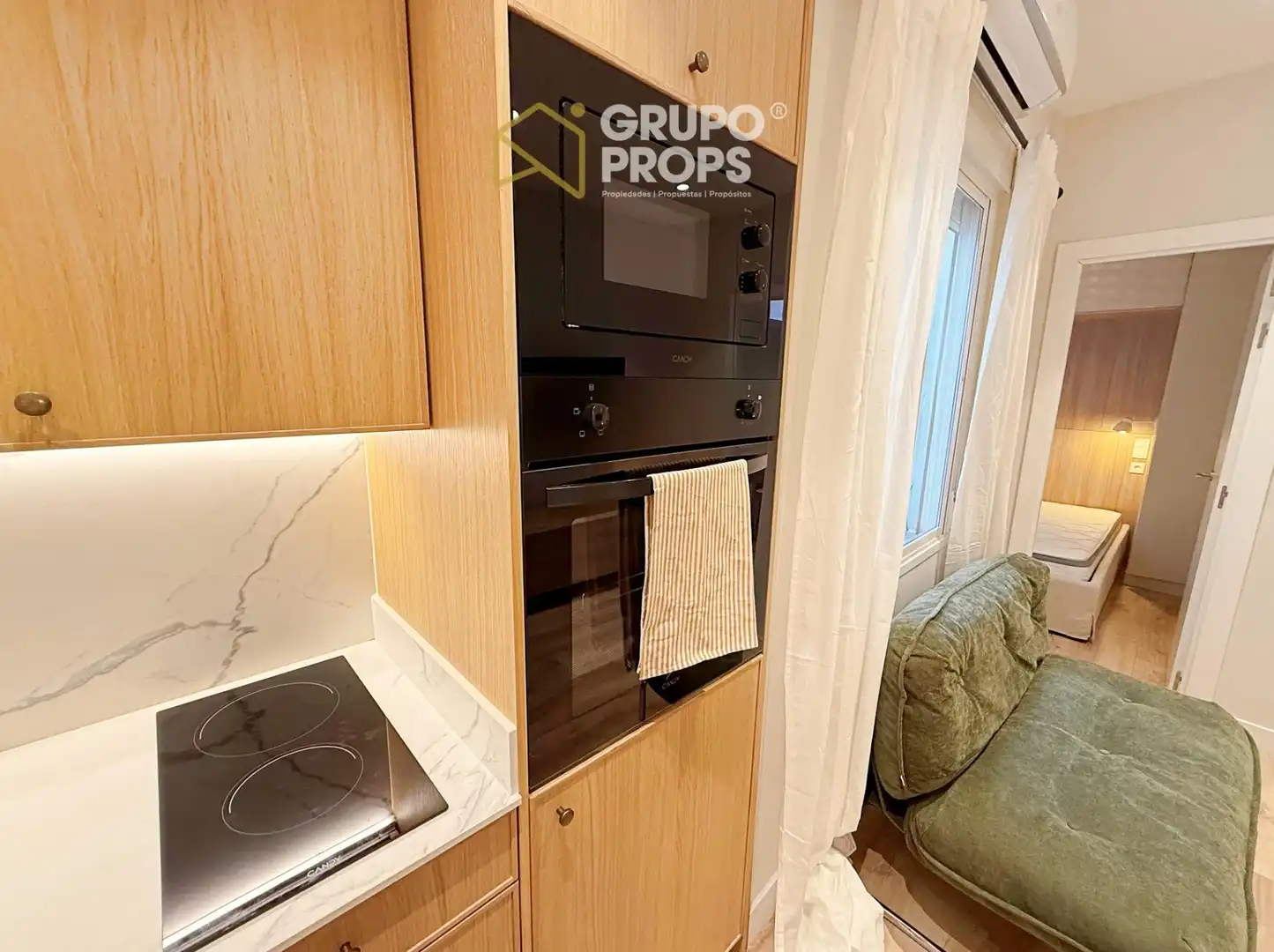 Kitchen of Apartments for rent in Madrid  with Air Conditioner and Heating
