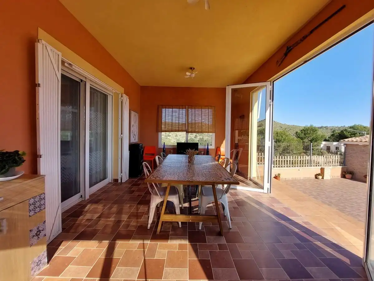 Terrassa de Casa o xalet en venda en Aigües amb Calefacció, Jardí privat i Terrassa