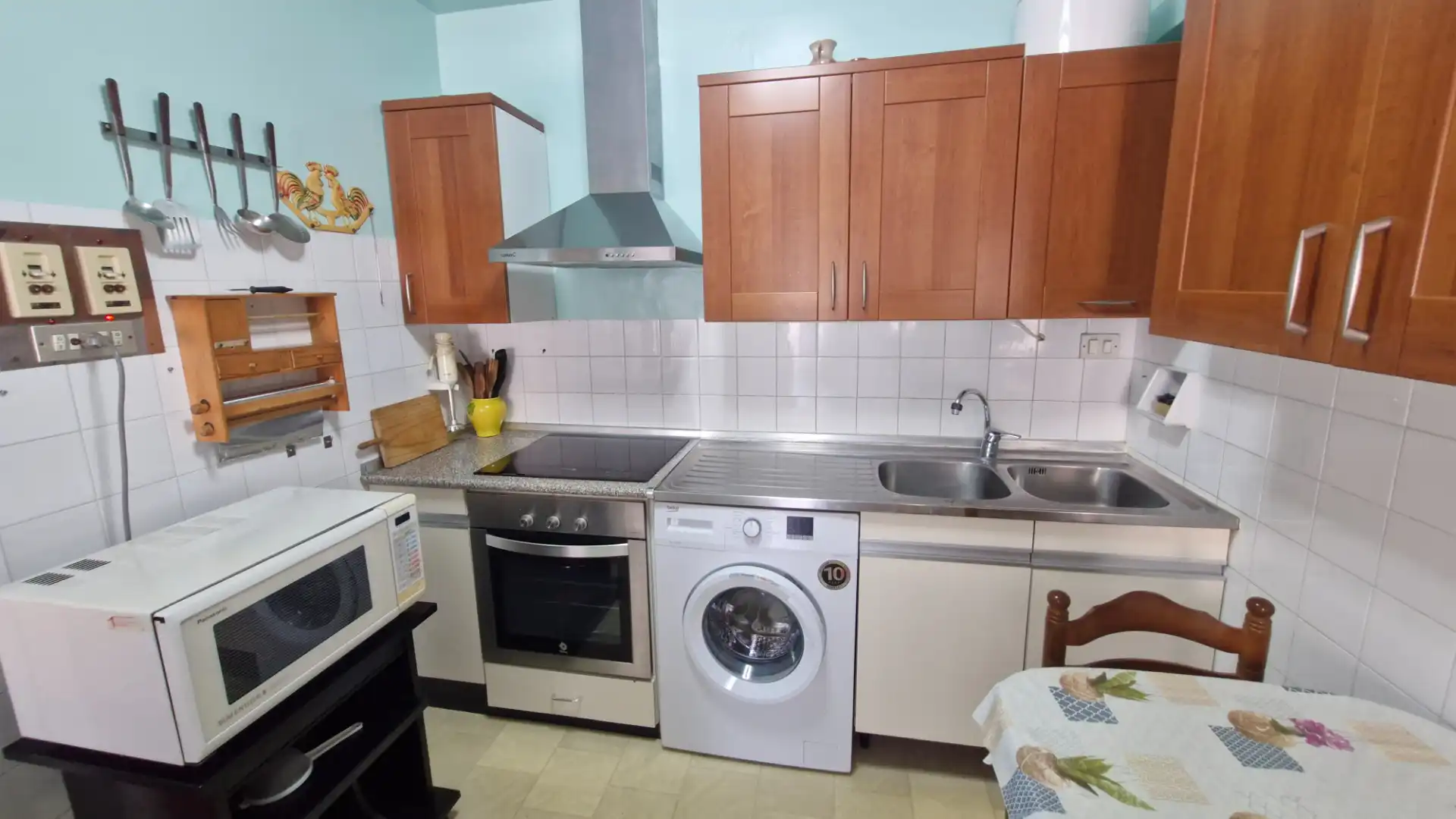 Kitchen of Flat for rent in Santurtzi   with Heating, Terrace and Furnished