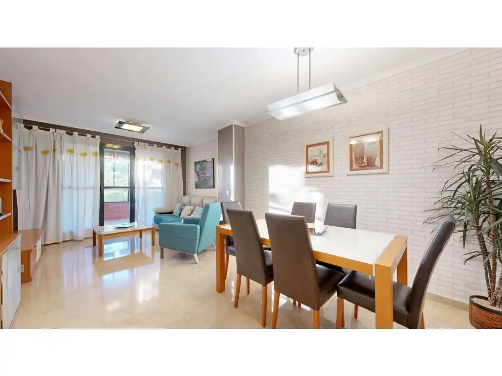 Dining room of Flat for sale in Valencia  with Air Conditioner, Terrace and Community pool