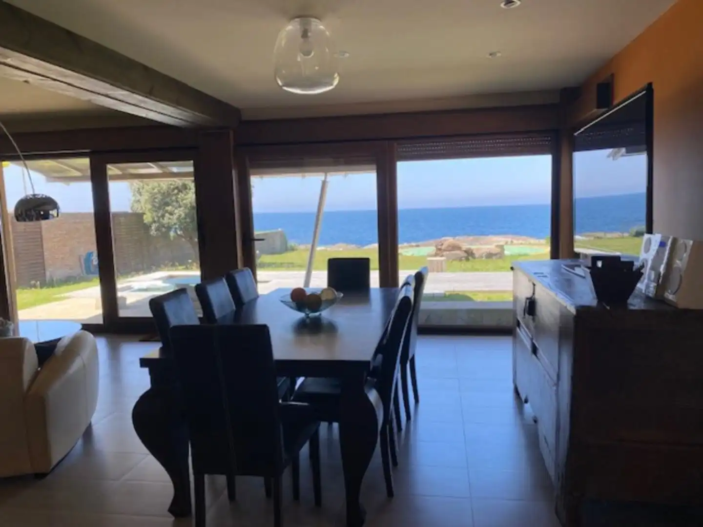 Dining room of Houses for rent in Oia  with Private garden, Terrace and Swimming Pool